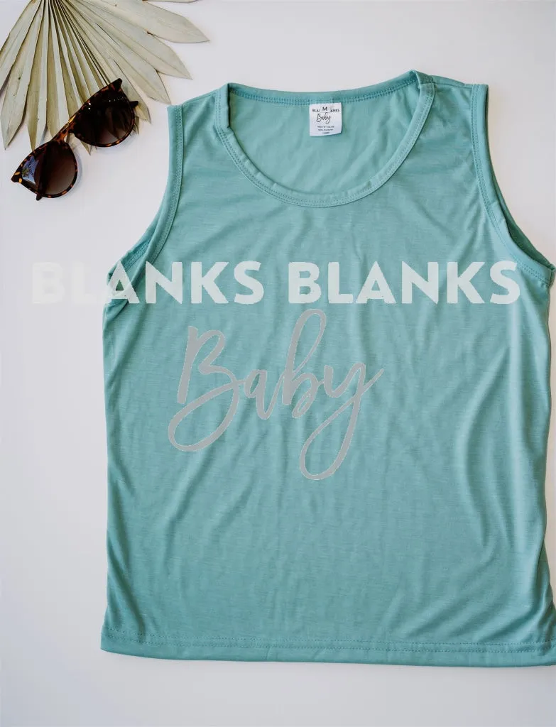 100% Polyester Toddler Muscle Tanks - IN STOCK