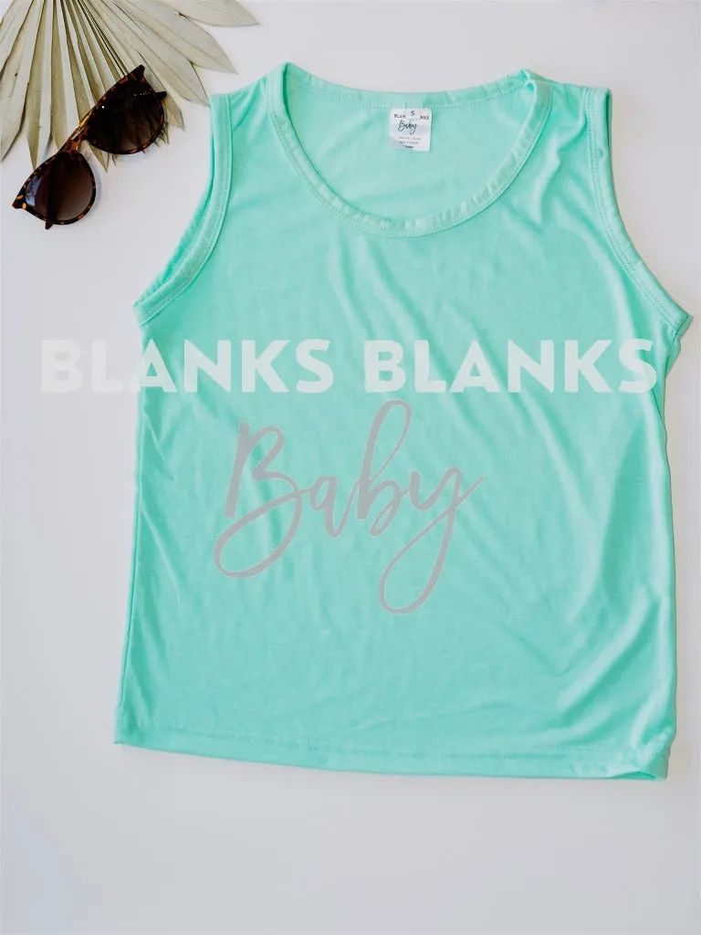 100% Polyester Toddler Muscle Tanks - IN STOCK