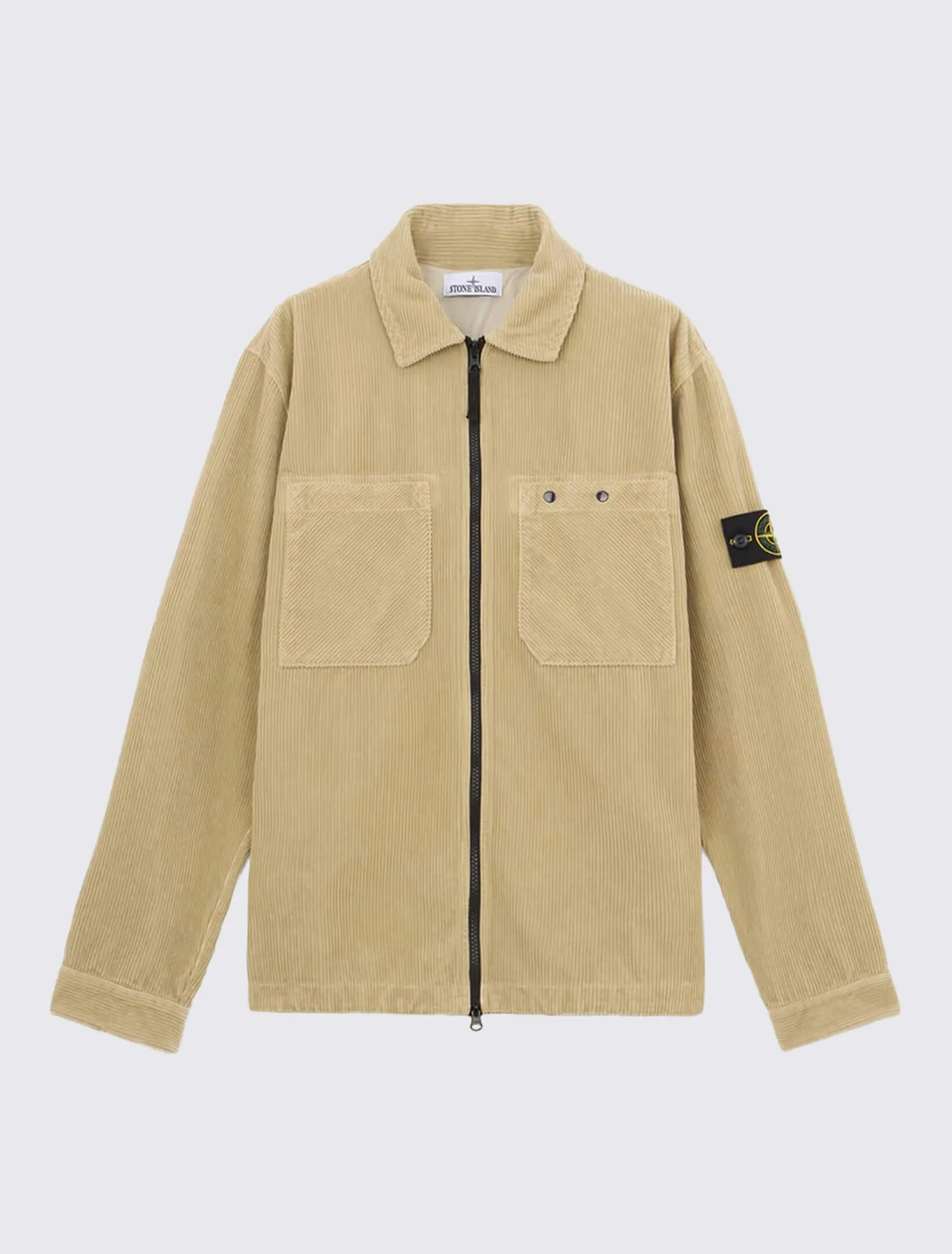11604 Corduroy 800 Overshirt with Zip Fastening