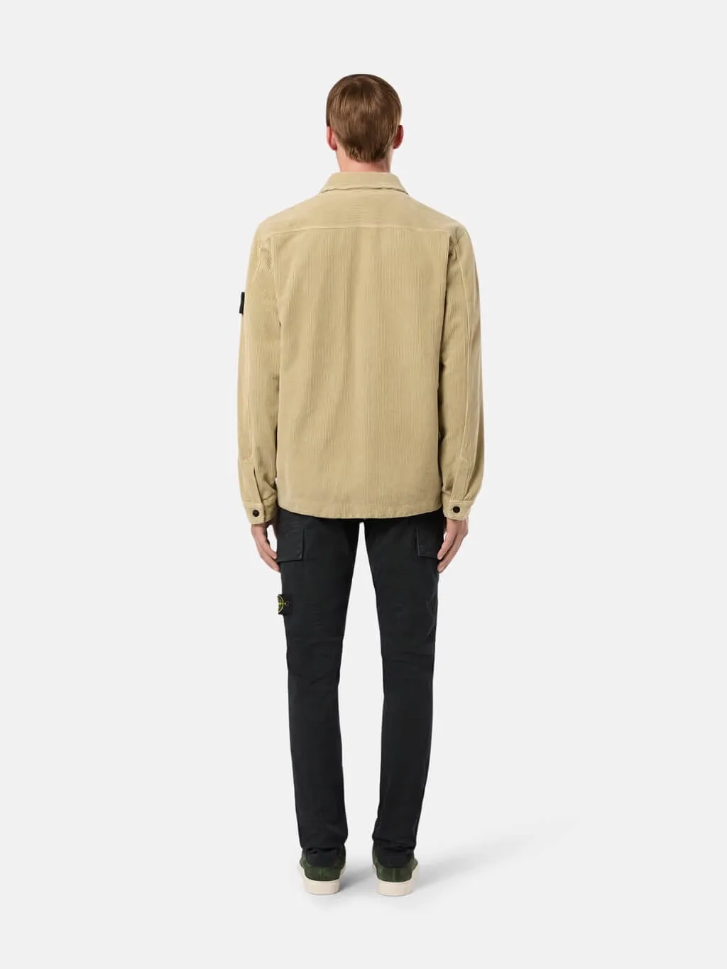 11604 Corduroy 800 Overshirt with Zip Fastening