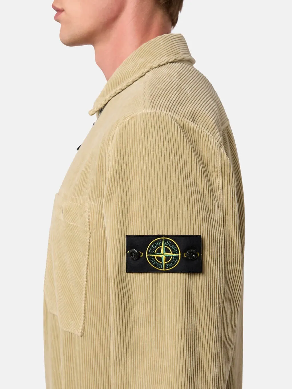 11604 Corduroy 800 Overshirt with Zip Fastening