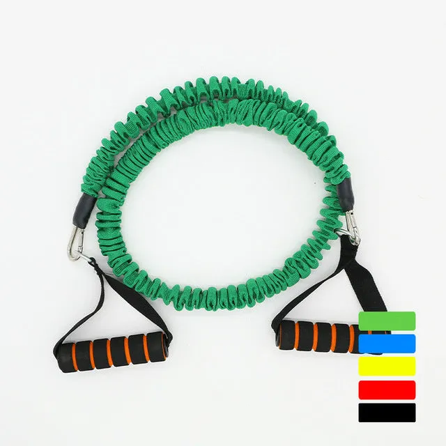 20 LB 1.2 m Fitness Chest Expander Pilates Resistance Bands Portable Puller Sports Exercise Muscle Training Rope Yoga Cable Tube