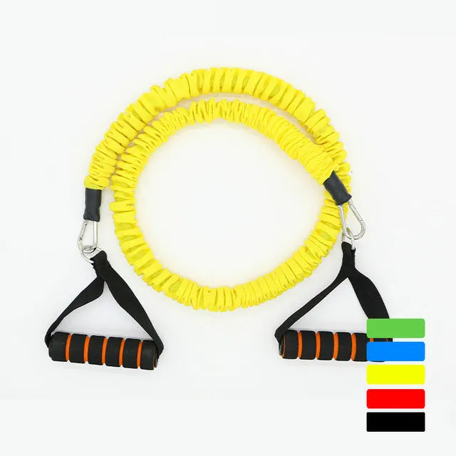 20 LB 1.2 m Fitness Chest Expander Pilates Resistance Bands Portable Puller Sports Exercise Muscle Training Rope Yoga Cable Tube