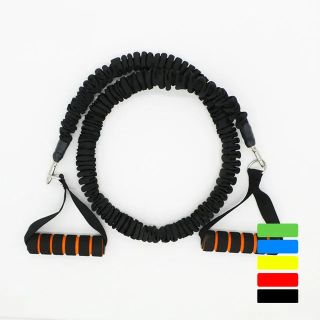 20 LB 1.2 m Fitness Chest Expander Pilates Resistance Bands Portable Puller Sports Exercise Muscle Training Rope Yoga Cable Tube