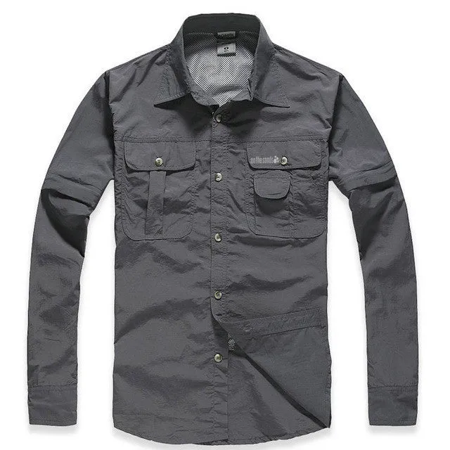 2017 Hot Sale New Arrival Quick-Dry Outwear Men Casual Shirts.