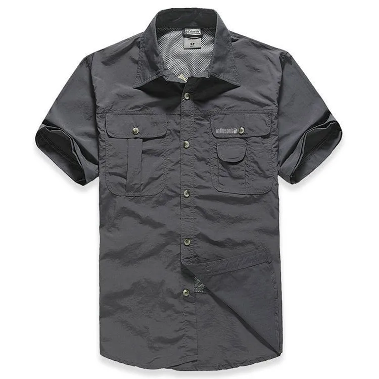2017 Hot Sale New Arrival Quick-Dry Outwear Men Casual Shirts.