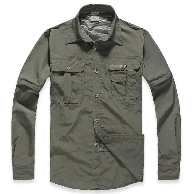 2017 Hot Sale New Arrival Quick-Dry Outwear Men Casual Shirts.