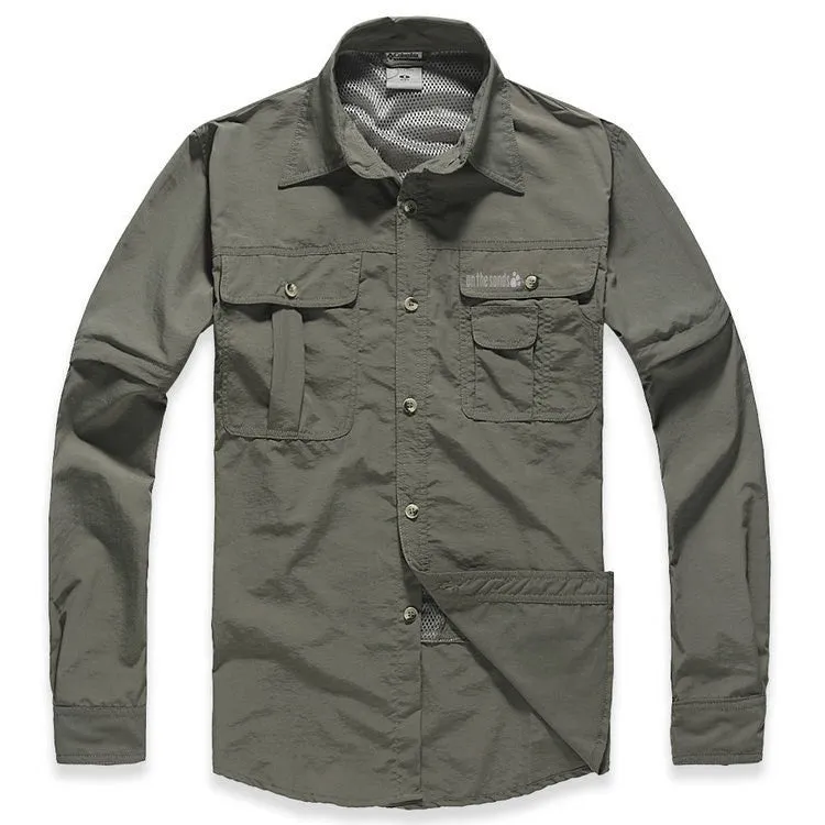 2017 Hot Sale New Arrival Quick-Dry Outwear Men Casual Shirts.