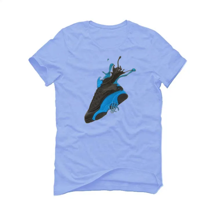 Air Jordan 13 “Black UNC” Carolina Blue T-Shirt (SPLASH UNC)