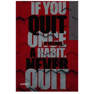Air Jordan 2 "Chicago" Black T-Shirt (NEVER QUIT)