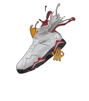Air Jordan 7 “Cardinal” Black T-Shirt (SPLASH)