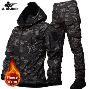 ARMY FORCE Men's Camo Ski Suit (Jacket Pants)