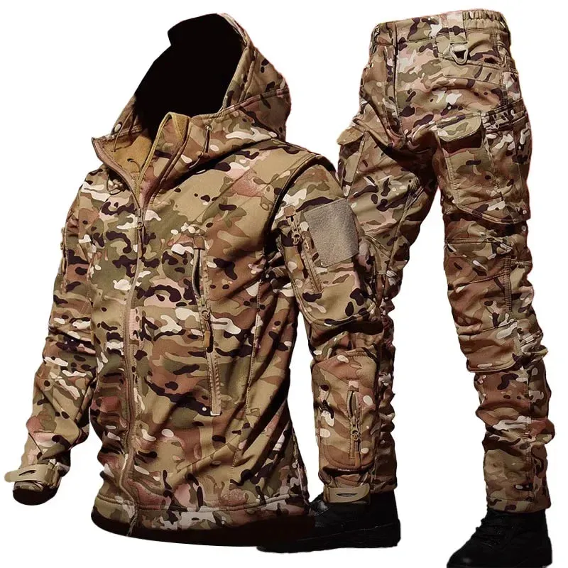 ARMY FORCE Men's Camo Ski Suit (Jacket Pants)