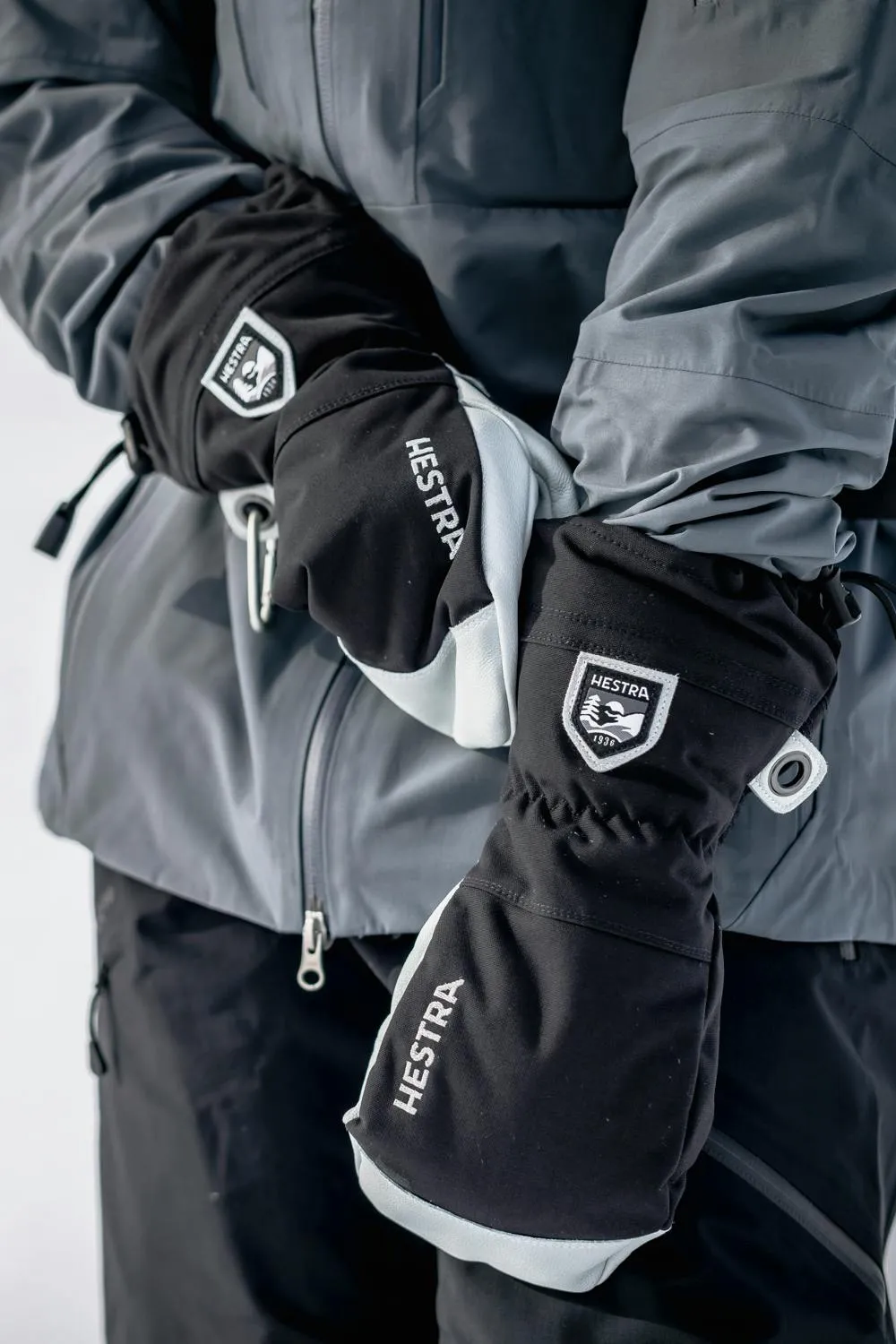 Army Leather Heli Ski Mitts