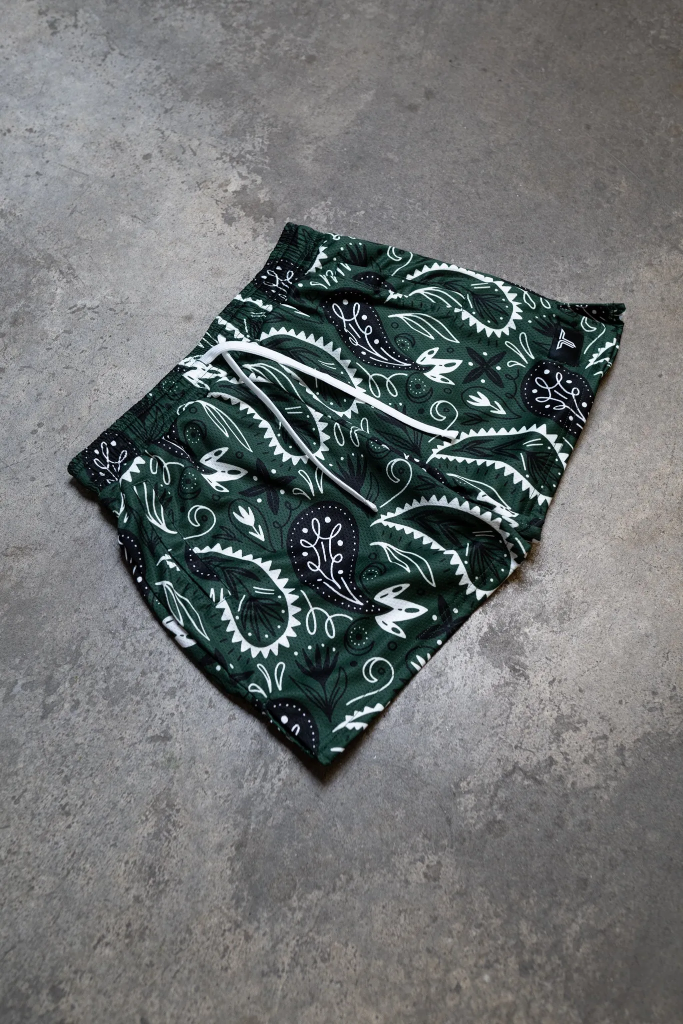 Bandana Mesh Training Short (5" Inseam) - Hunter