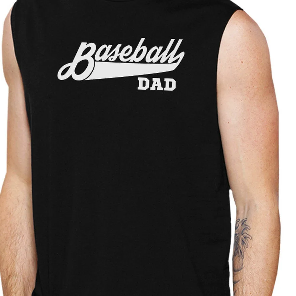 Baseball Dad Men's Muscle Tanks Funny Gifts For Baseball Fan Dad