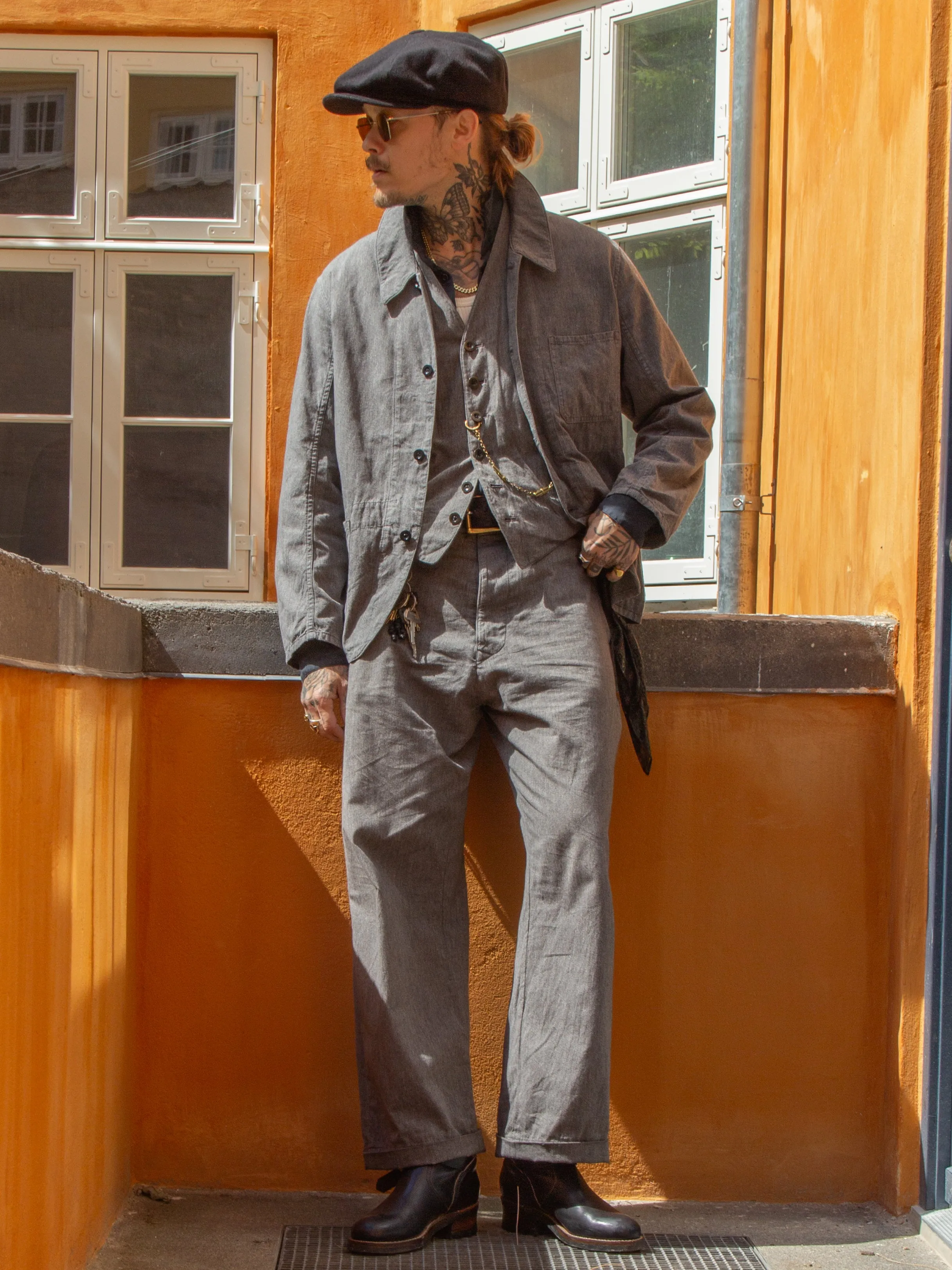 Belafonte Ragtime Clothing, GBK Work Coat, Black Salt & Pepper