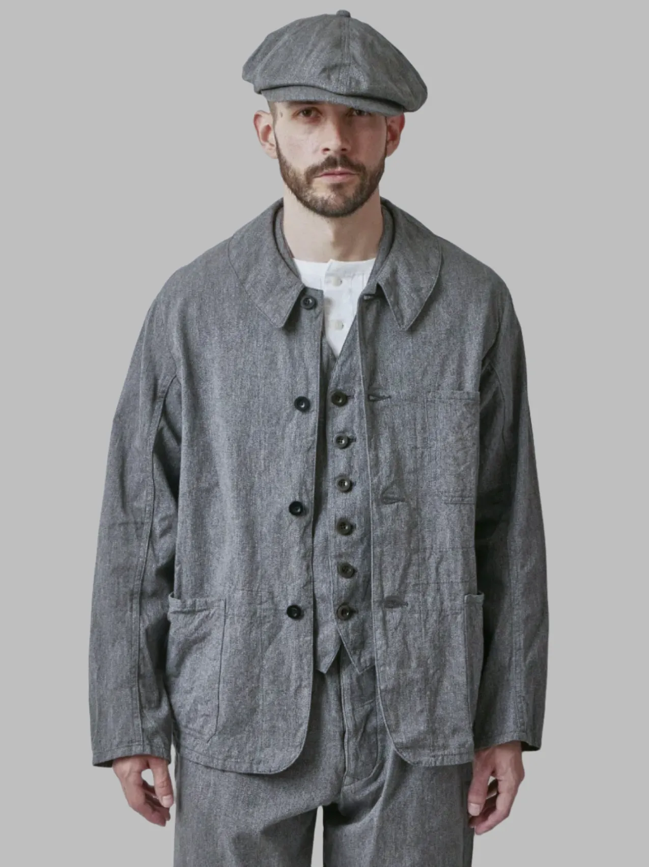 Belafonte Ragtime Clothing, GBK Work Coat, Black Salt & Pepper