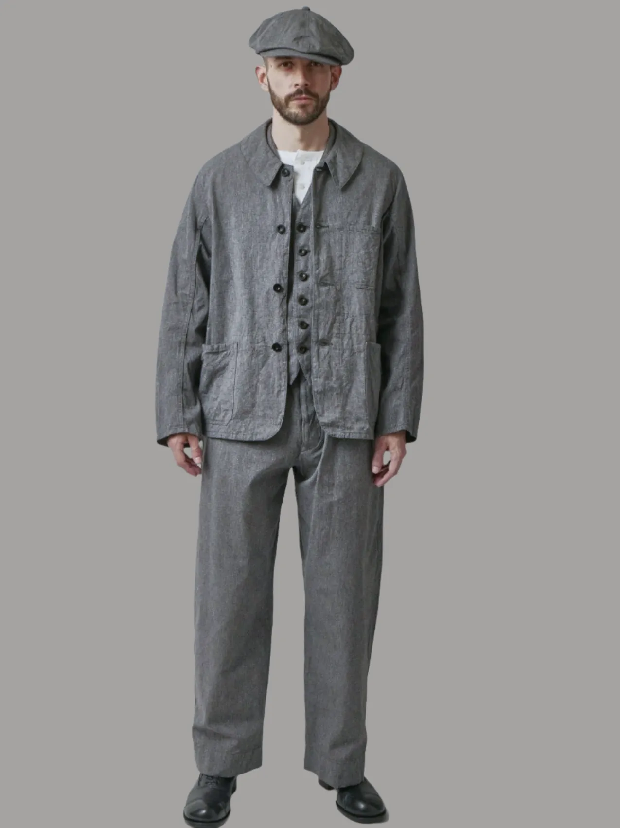 Belafonte Ragtime Clothing, GBK Work Coat, Black Salt & Pepper