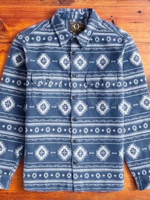Benson Flannel Work Shirt in Blue Southwest