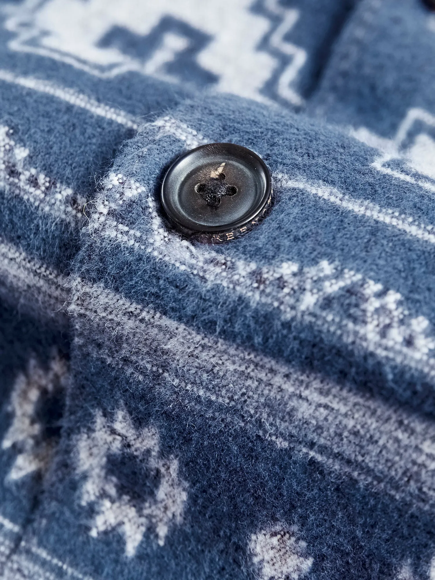Benson Flannel Work Shirt in Blue Southwest