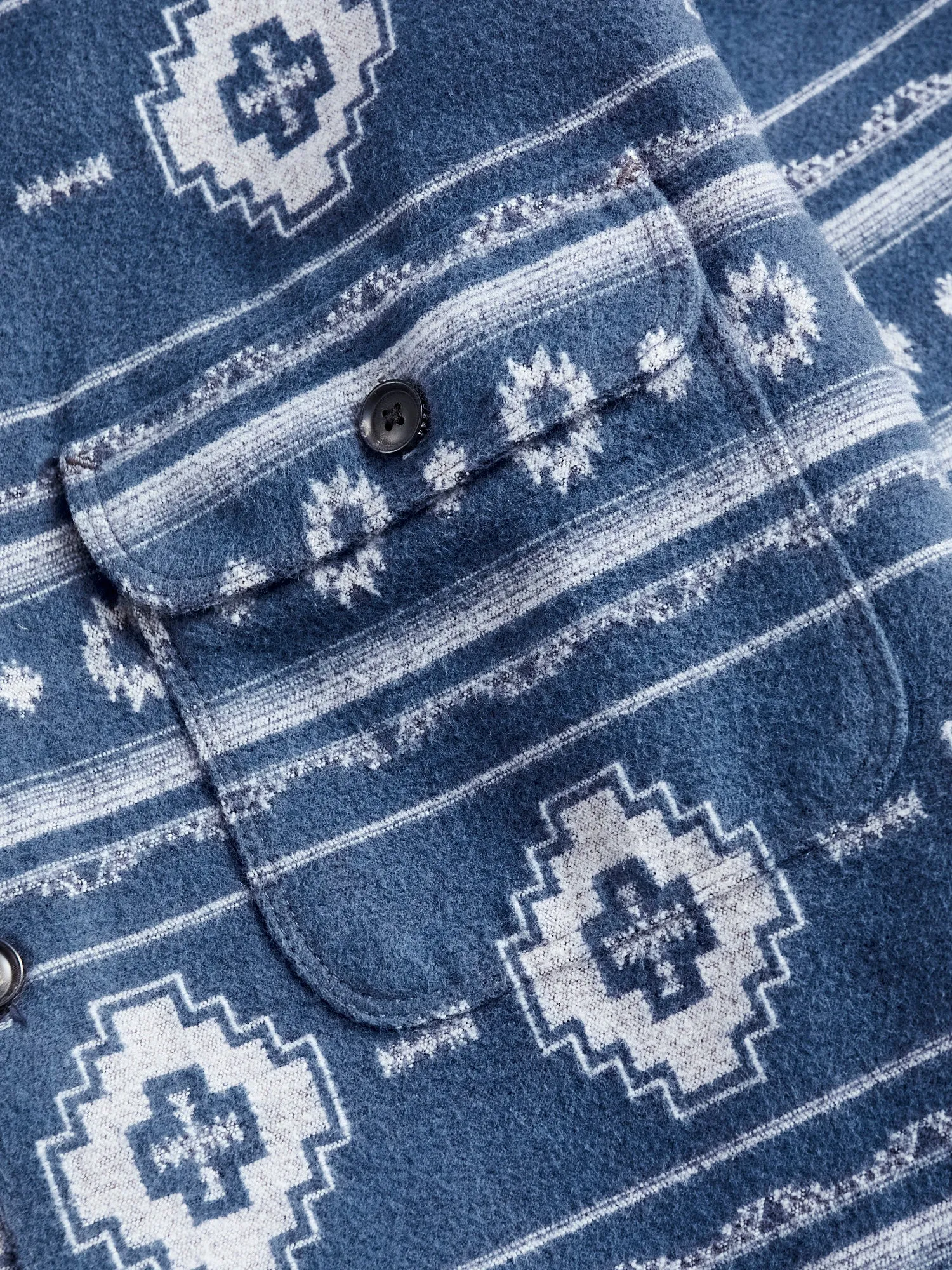 Benson Flannel Work Shirt in Blue Southwest