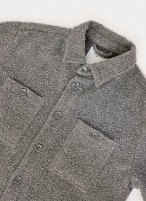 Blanket Overshirt | Casentino Wool | Grey