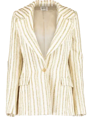 Blaze Your Saddles Striped Blazer