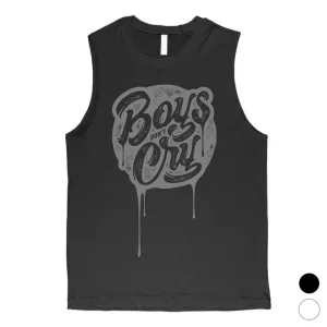 Boys Don't Cry Mens Unique Graphic Muscle Shirt