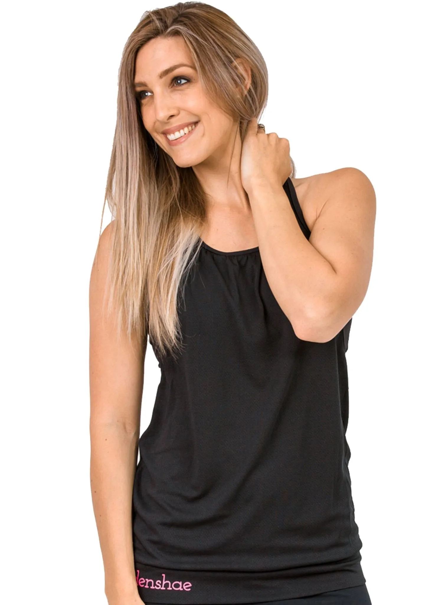 Breastfeeding Top - Loose Fit Tank Black