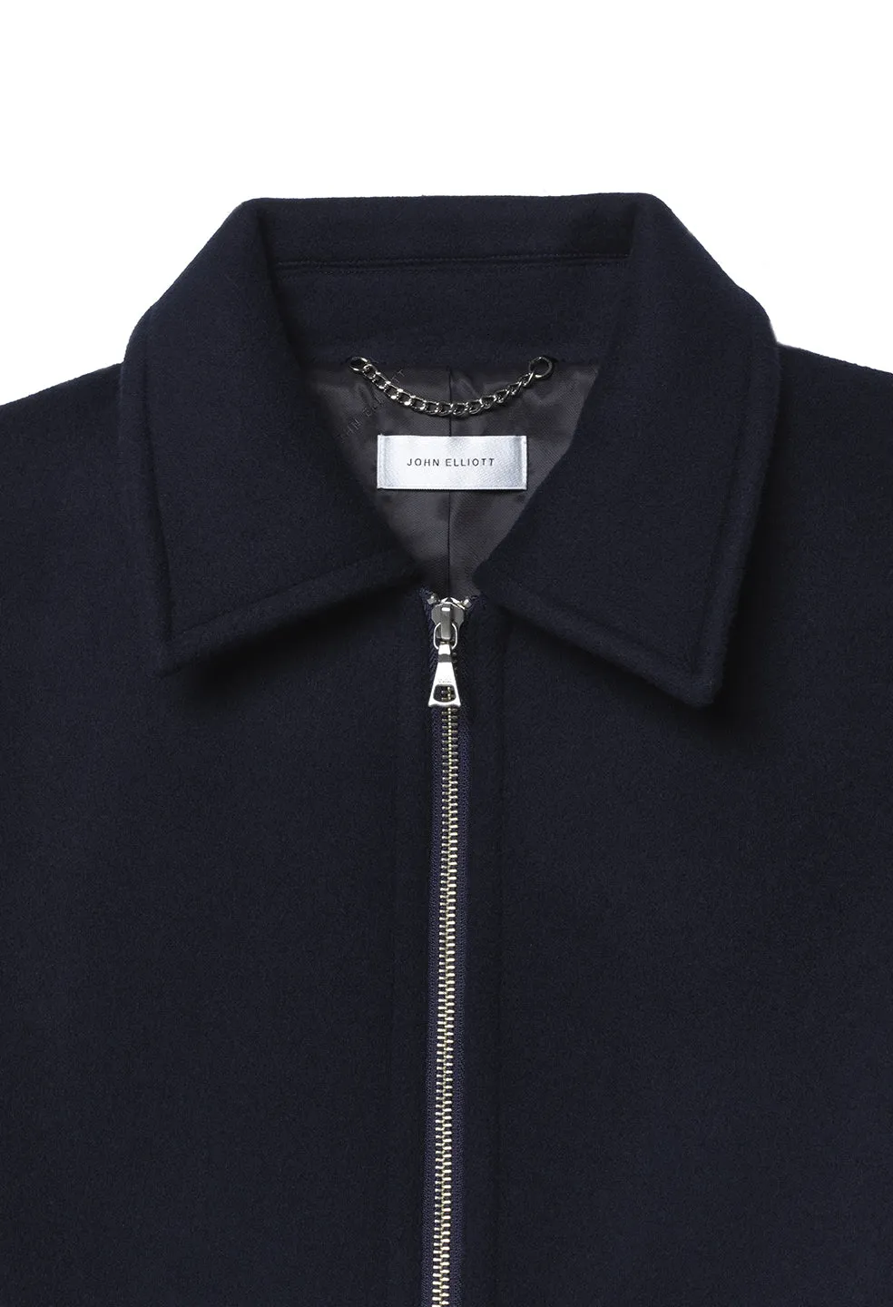Brushed Wool Lexington Full Zip / Navy