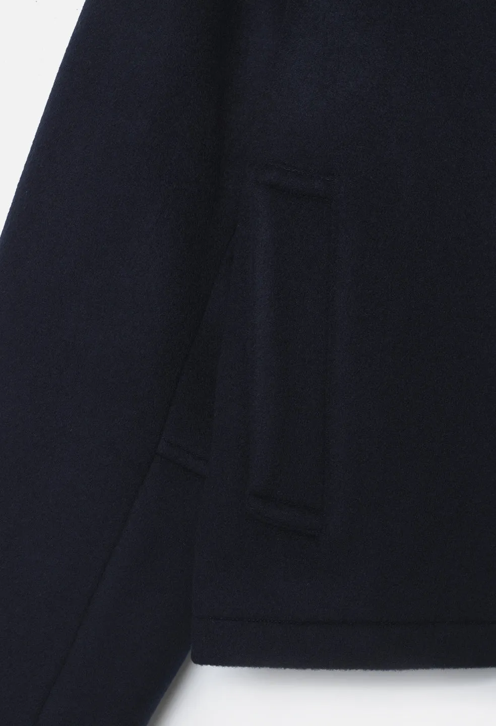Brushed Wool Lexington Full Zip / Navy