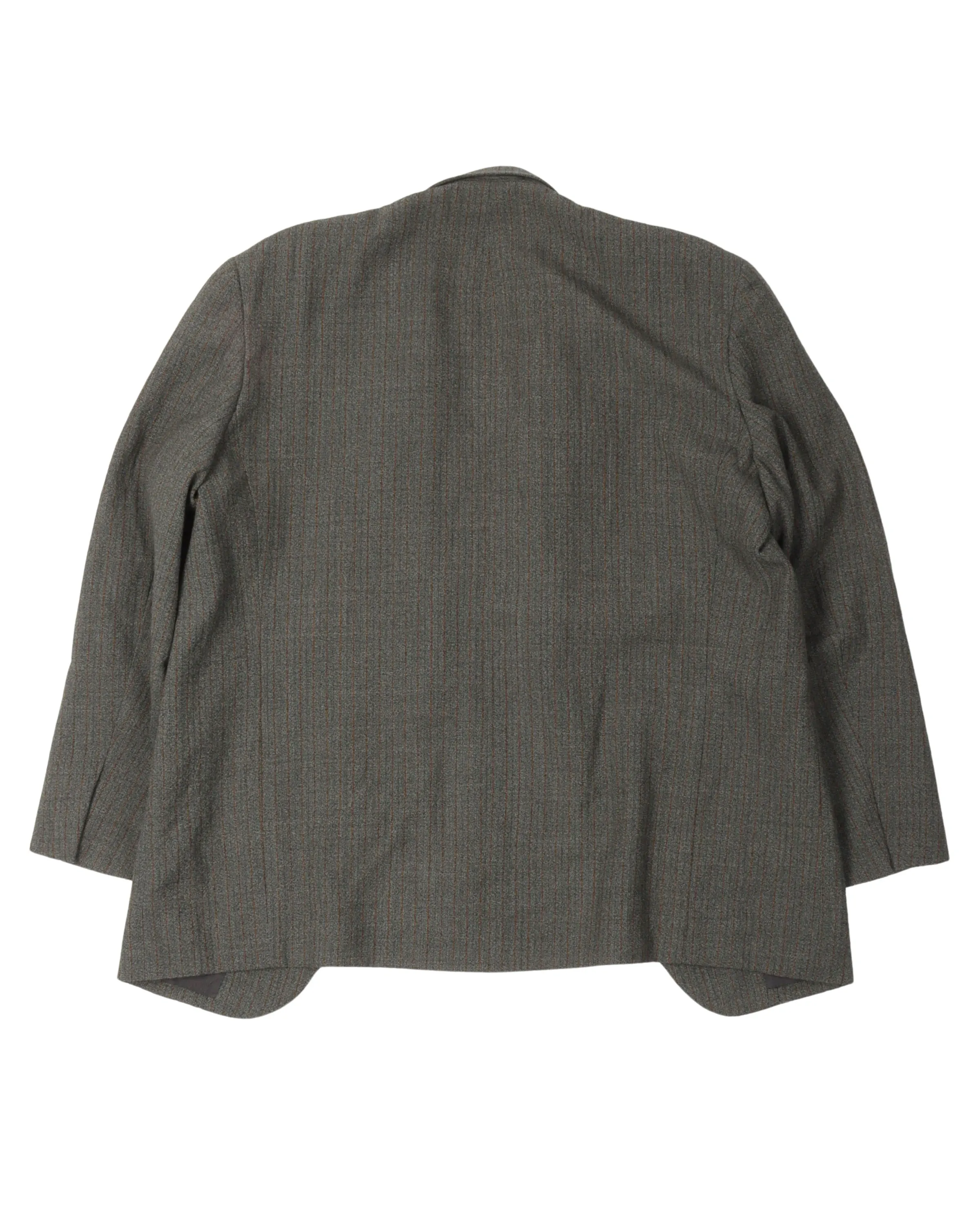 Buttonless Striped Blazer