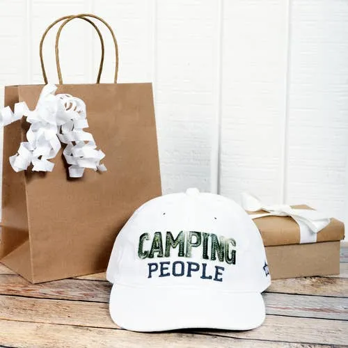 Camping People - White Adjustable Hat