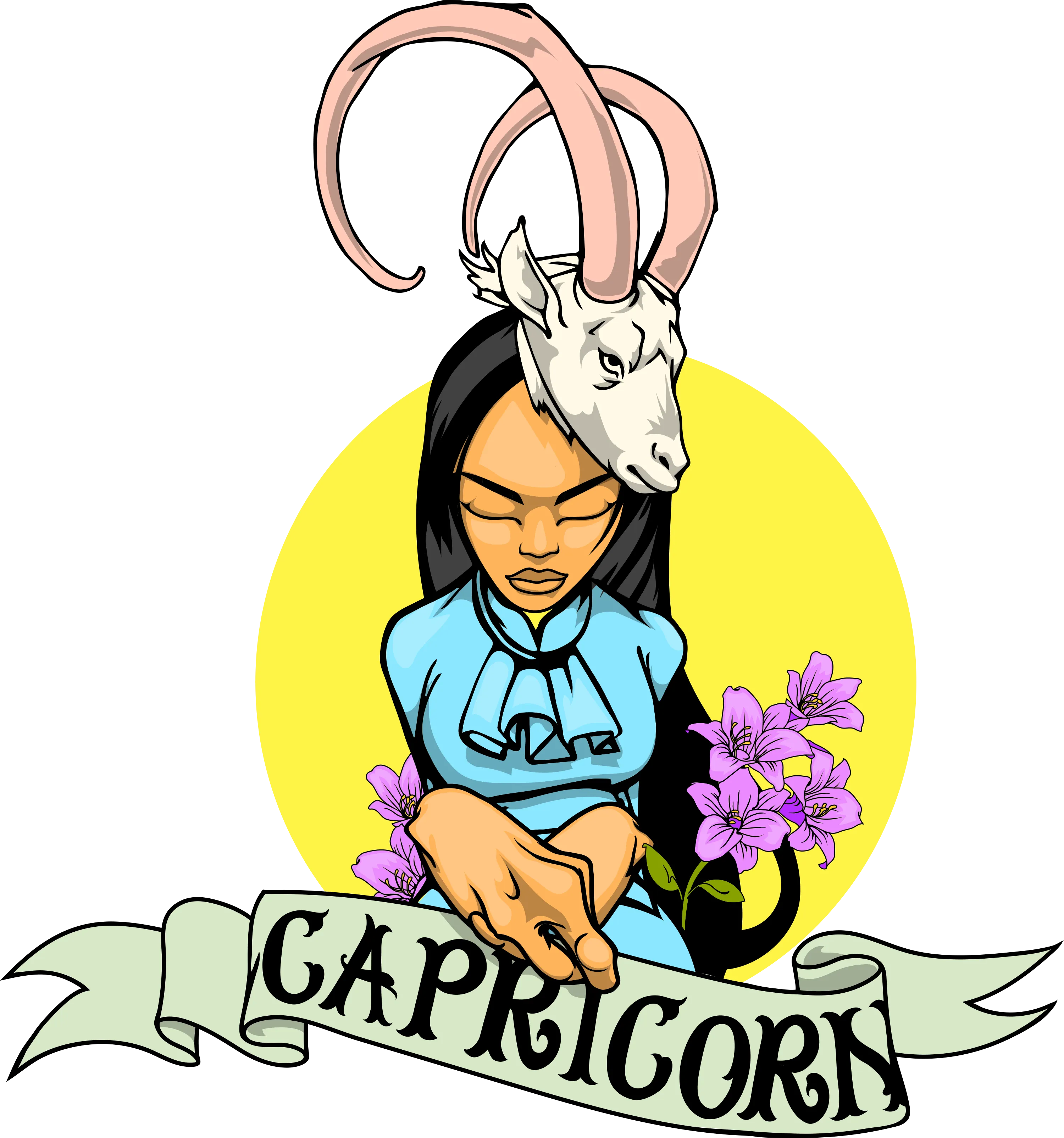 CAPRICORN BY SAM FLORES WOMEN'S MUSCLE TEE