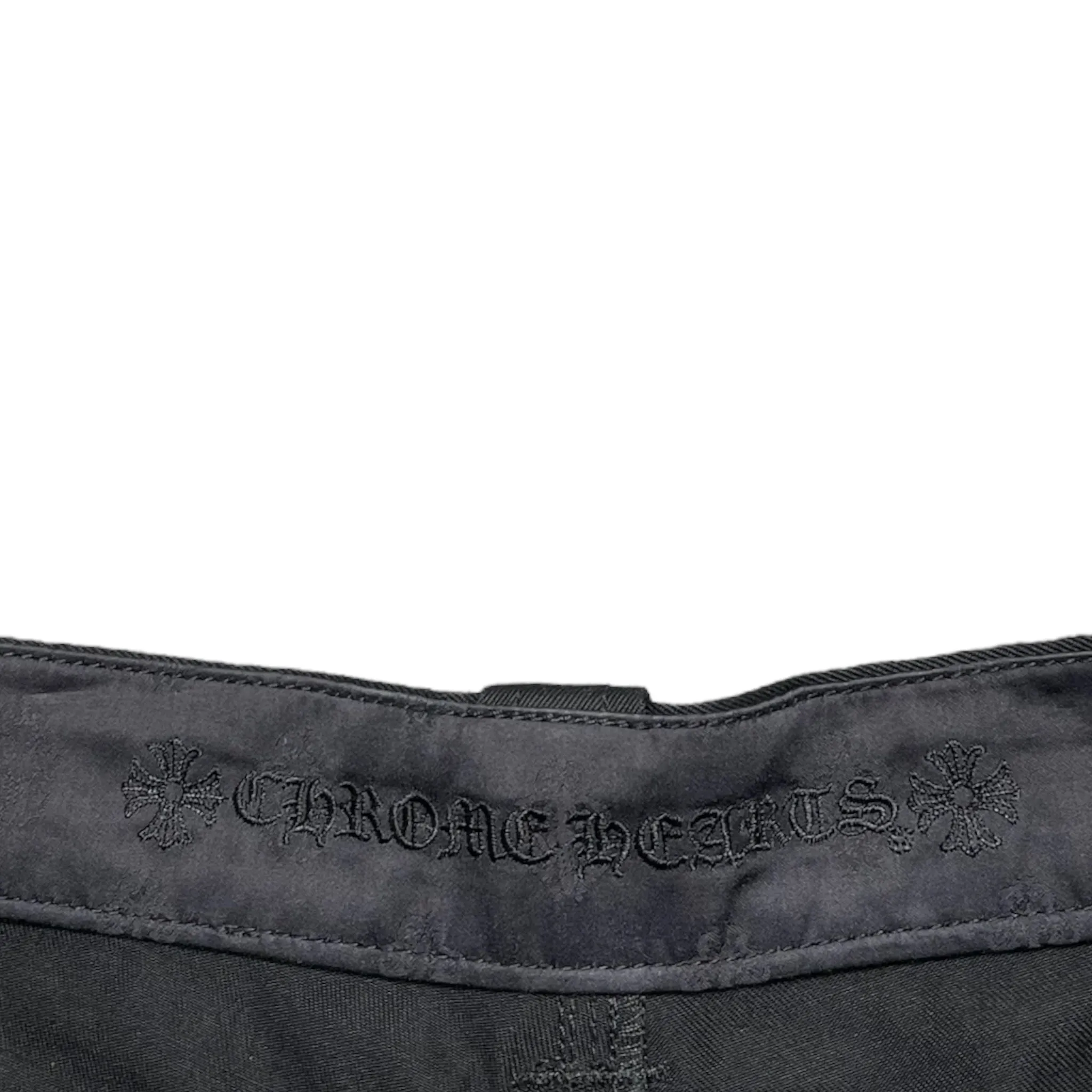 Chrome Hearts Double Knee Carpenter Shorts Black Pre-Owned
