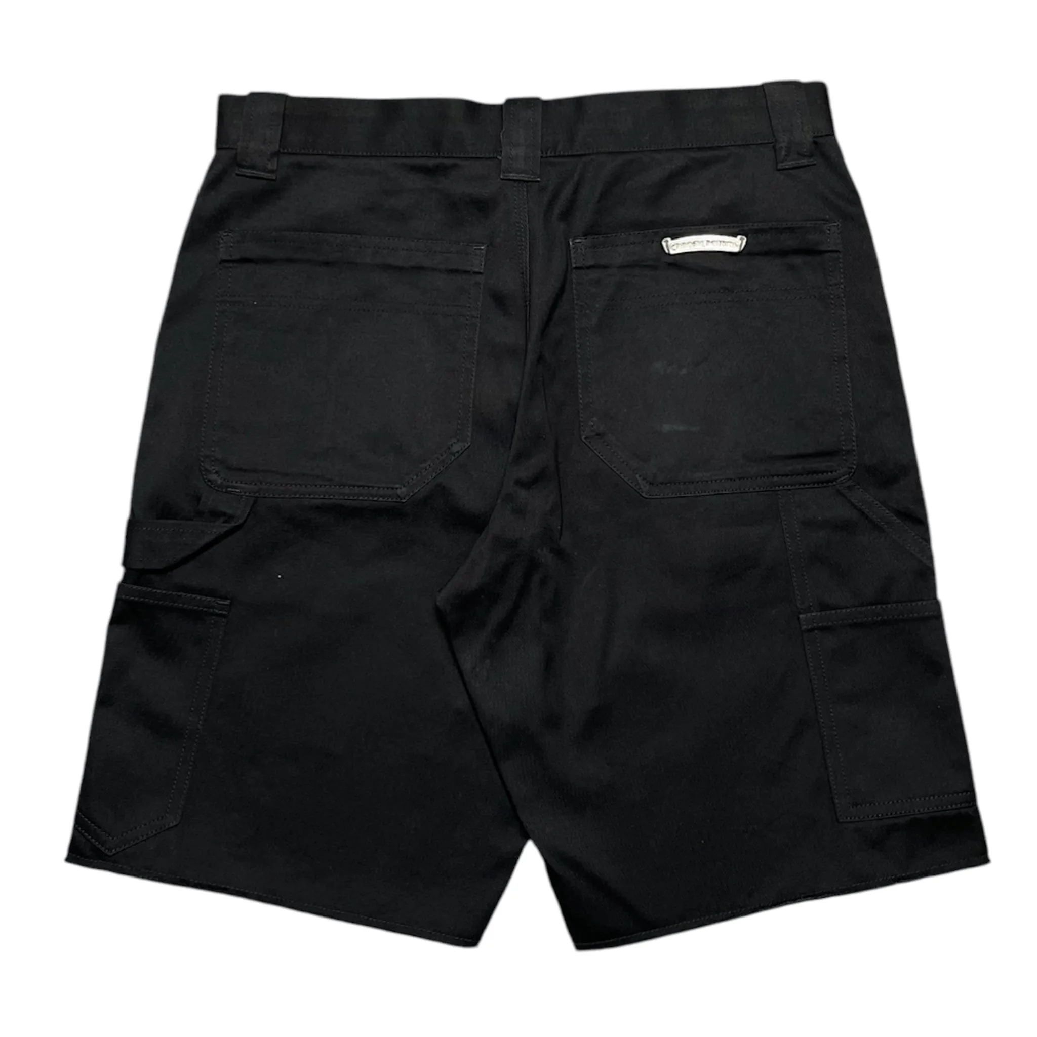 Chrome Hearts Double Knee Carpenter Shorts Black Pre-Owned