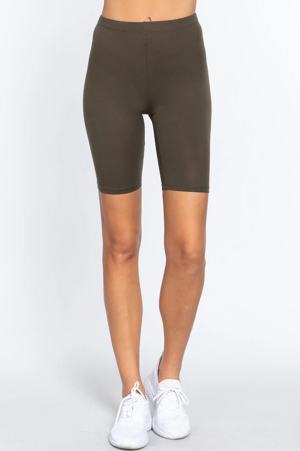 Cotton Jersey Short Leggings