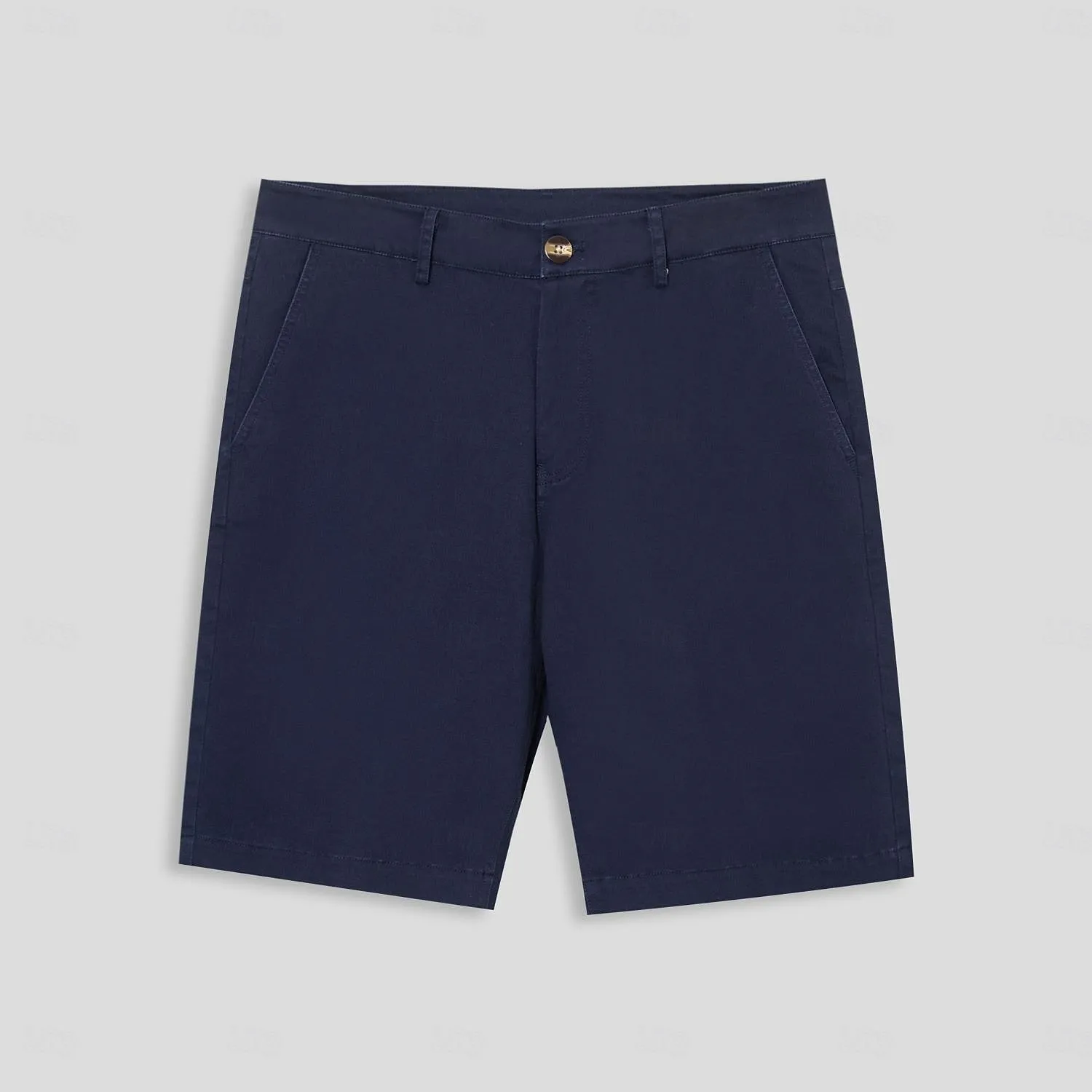Cotton Side Pockets Knee Length Casual Shorts