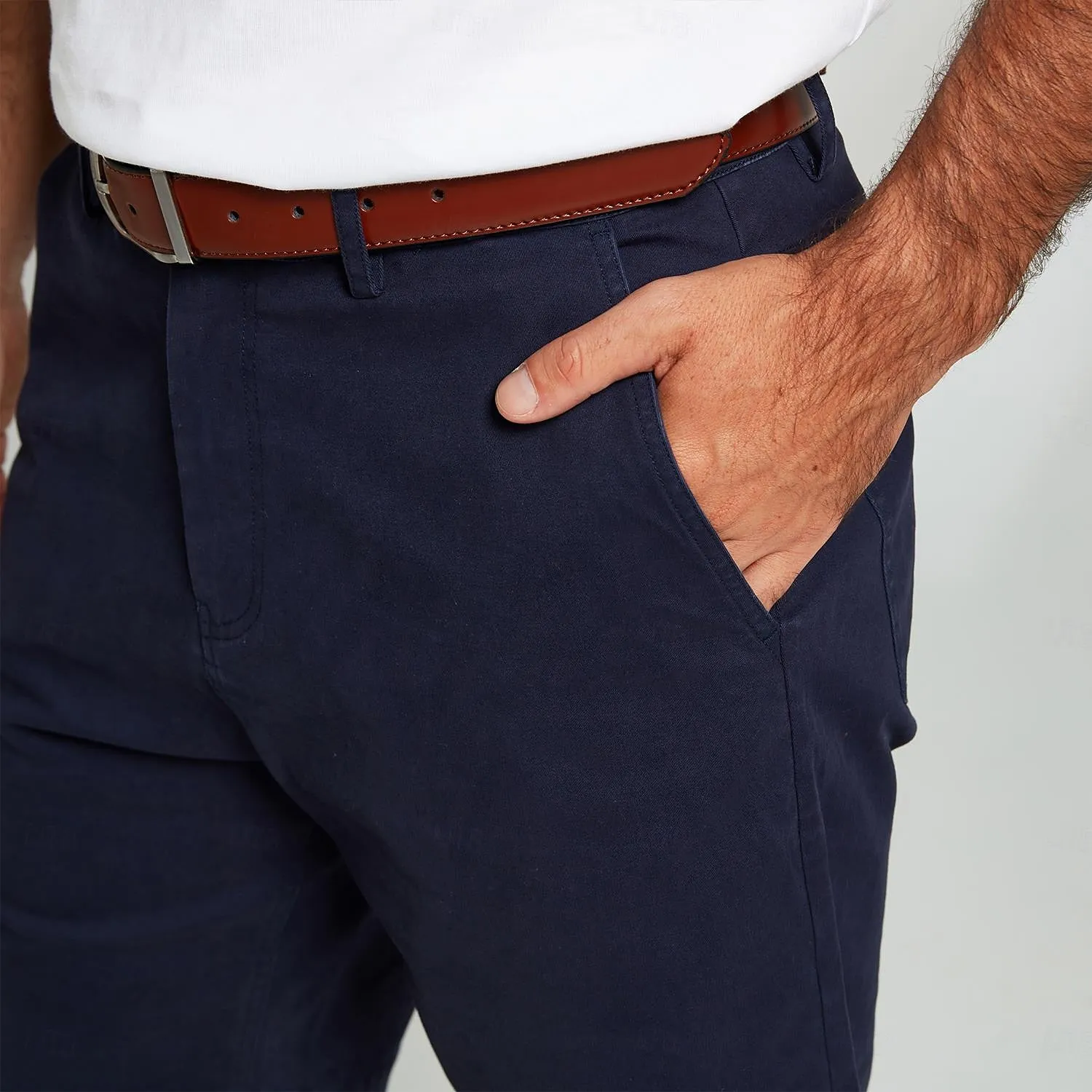 Cotton Side Pockets Knee Length Casual Shorts