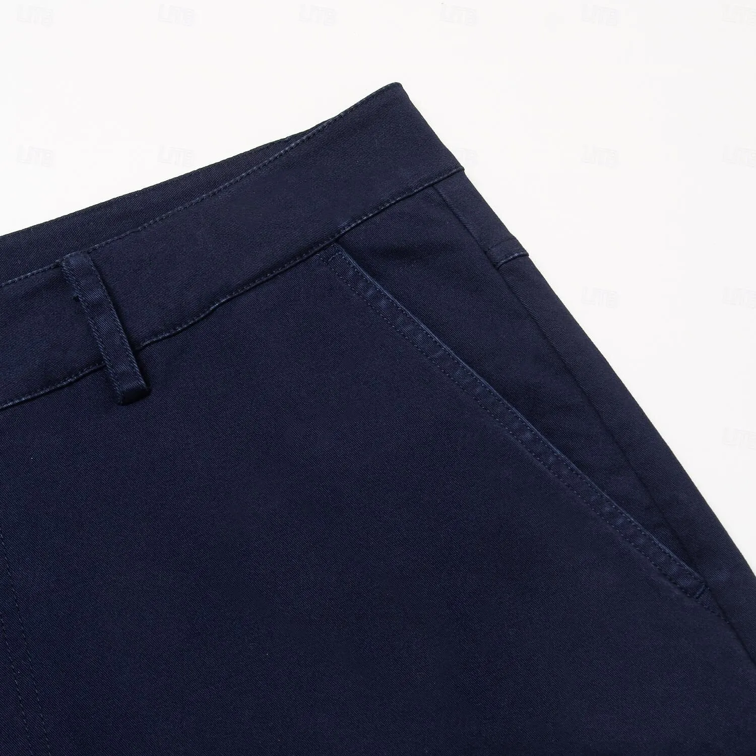 Cotton Side Pockets Knee Length Casual Shorts