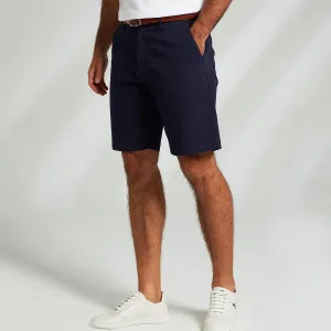 Cotton Side Pockets Knee Length Casual Shorts