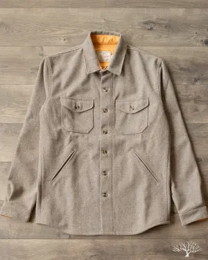 Crissman Overshirt - Oatmeal Melton Wool