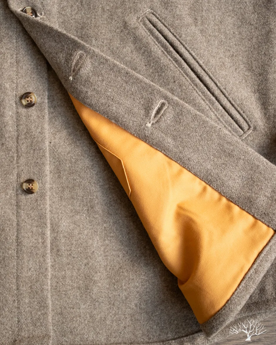 Crissman Overshirt - Oatmeal Melton Wool