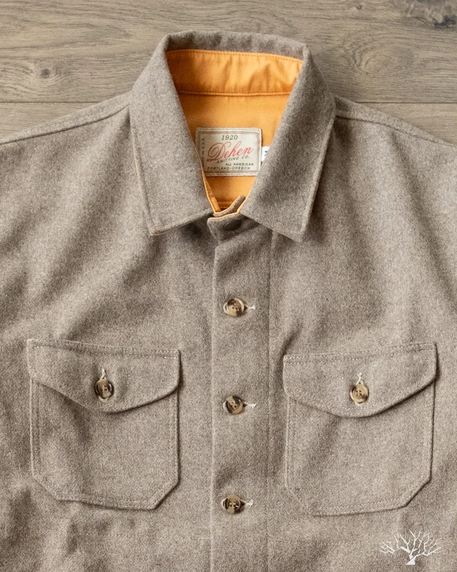 Crissman Overshirt - Oatmeal Melton Wool