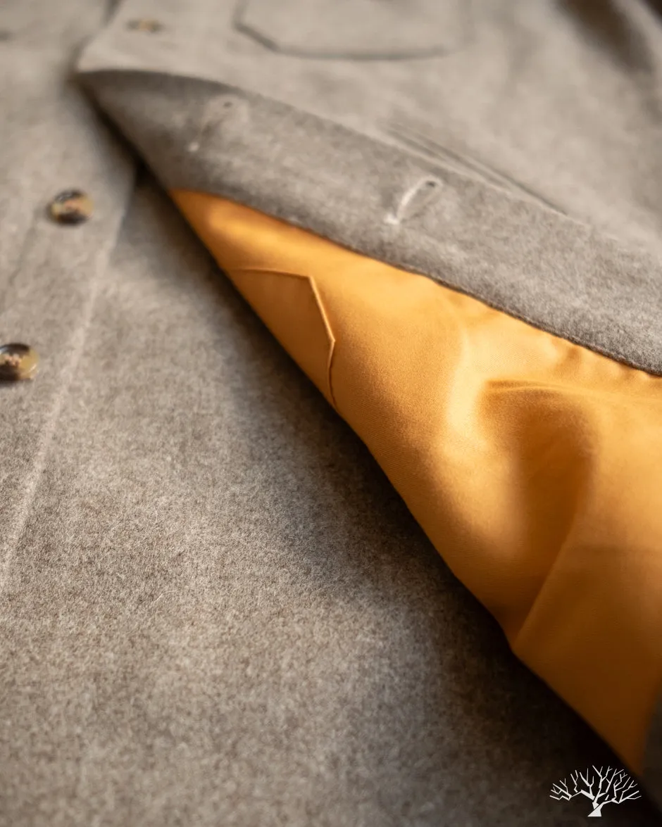 Crissman Overshirt - Oatmeal Melton Wool