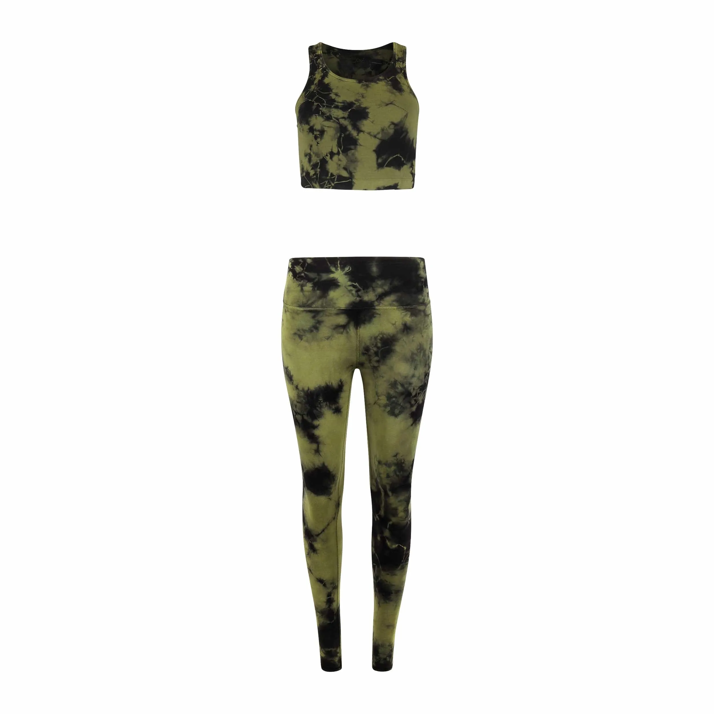 Dani Organic Cotton Legging - Army Tie Dye