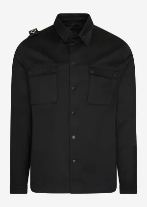 DH two pocket overshirt - jet black