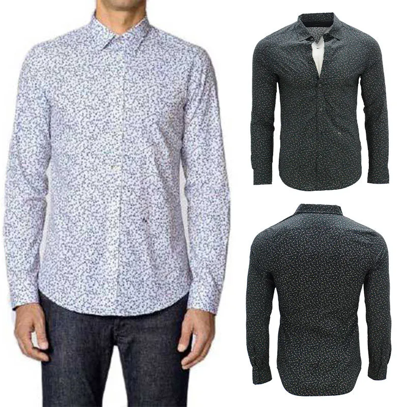 DIESEL S TROP Mens Shirts Long Sleeve Slim Fit Quick Dry Camicia Shirts NEW Tops