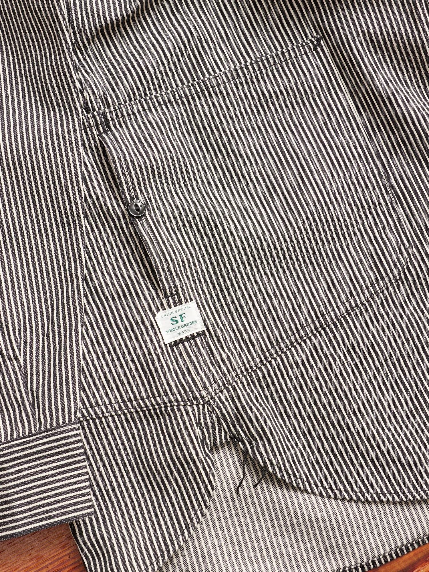 Diggin Shirt in 8oz Hickory Stripe